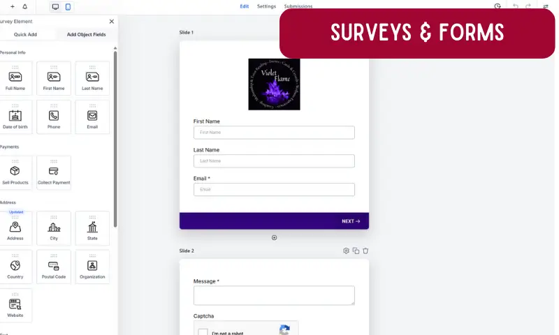 Flow - Surveys & Forms Flow - Surveys & Forms