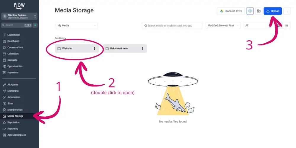 Media Storage Website Folder
